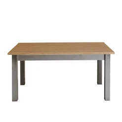 Wohnen Graue Möbel|Naturholzmöbel*Massivholz Esstisch Ziamora in Grau Kiefer