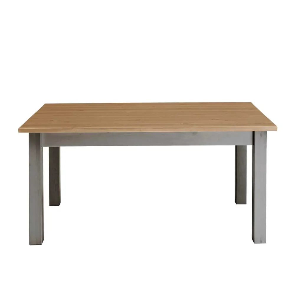 Wohnen Graue Möbel|Naturholzmöbel*Massivholz Esstisch Ziamora in Grau Kiefer