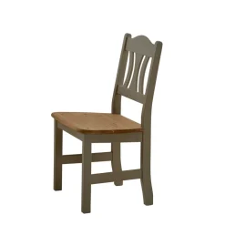 Wohnen Massivholzmöbel|Landhausmöbel*Massivholz Esszimmerstuhl Seramya in Grau (2er Set)