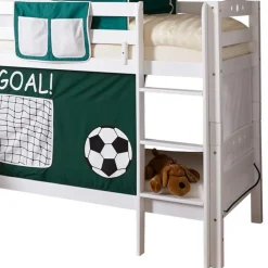 Wohnen Kindermöbel|Kinderbetten*Massivholz Etagenbett mit Rutsche in Weiß - Podlan