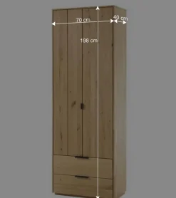 Wohnen Garderobenschränke*Massivholz Flurschrank aus Wildeiche - Vardriva