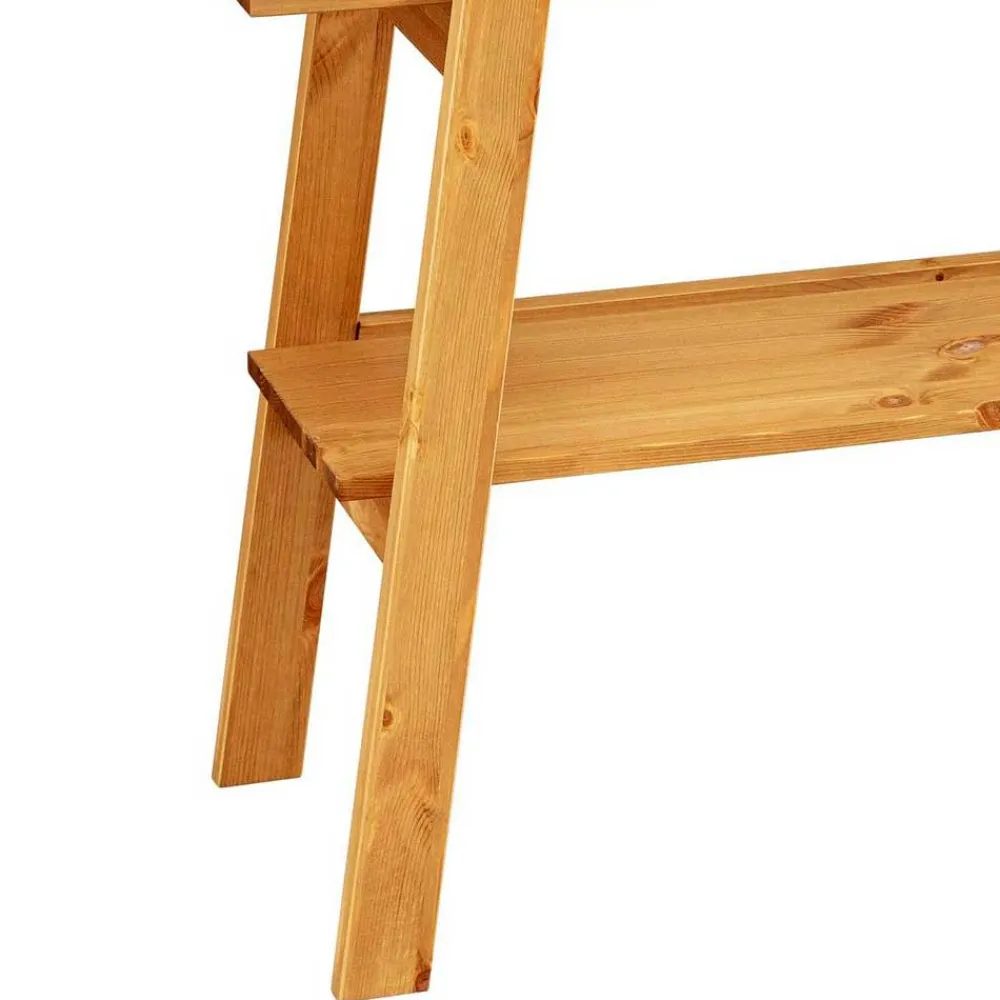 Wohnen Garderoben|Garderoben*Massivholz Garderobe stehend mit Ablagen - Bienno