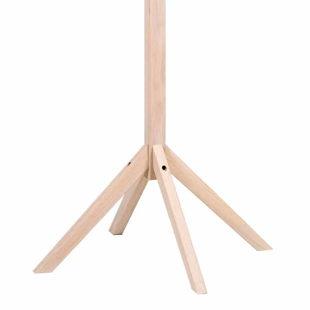 Wohnen Massivholz Garderobenständer in White Wash - Vaxos