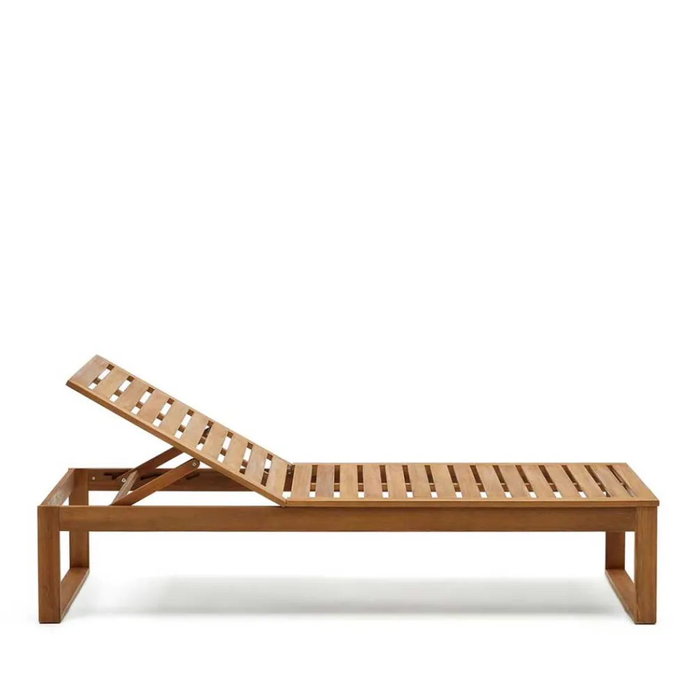 Wohnen Massivholz Gartenliege mit verstellbarem Kopfteil - Paddock