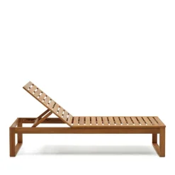 Wohnen Massivholz Gartenliege mit verstellbarem Kopfteil - Paddock