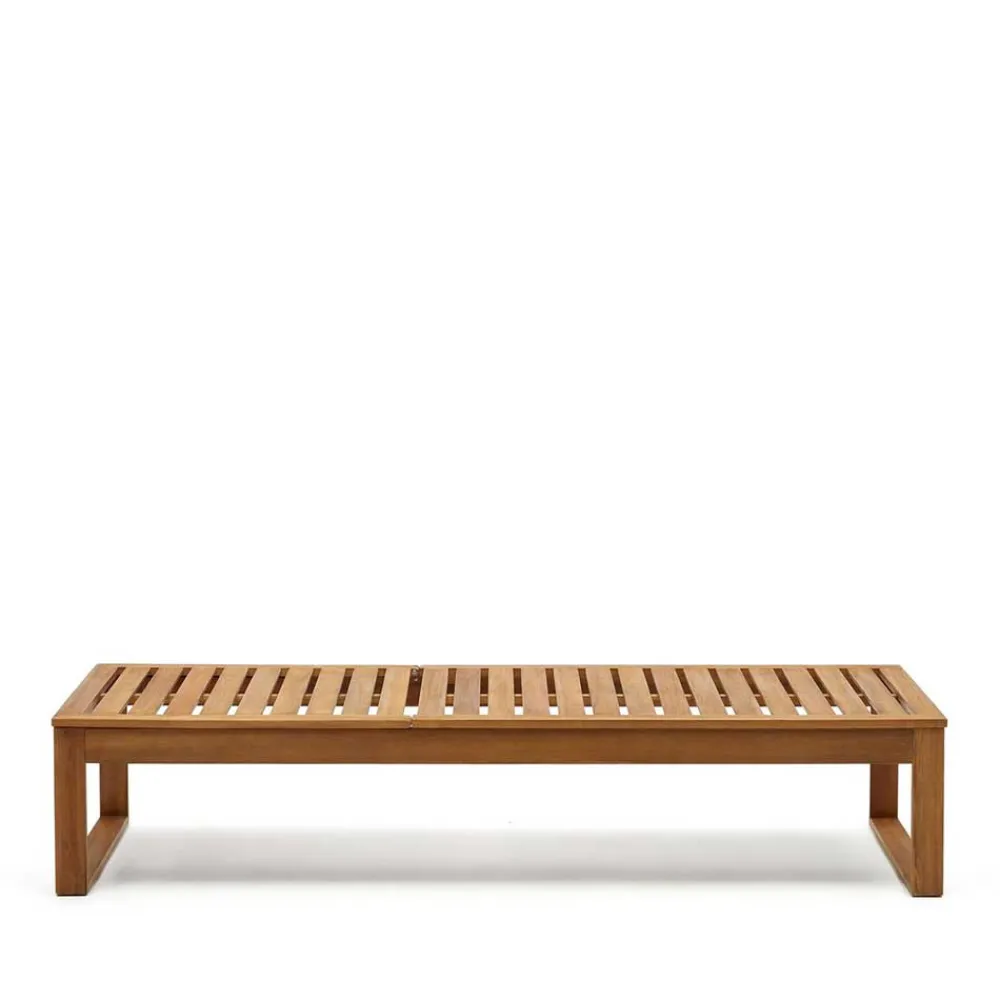 Wohnen Massivholz Gartenliege mit verstellbarem Kopfteil - Paddock