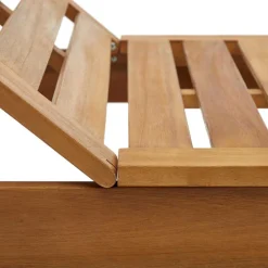 Wohnen Massivholz Gartenliege mit verstellbarem Kopfteil - Paddock