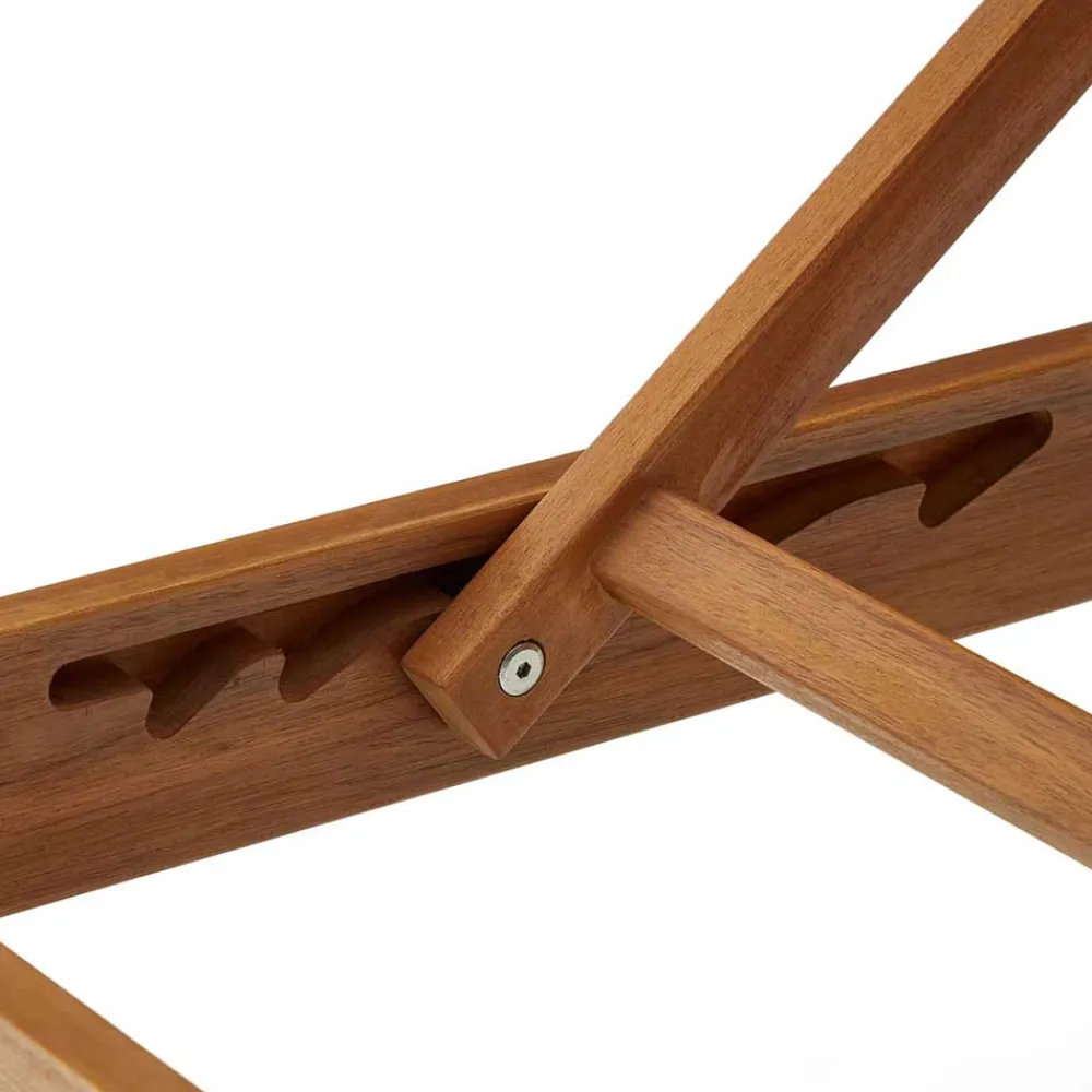 Wohnen Massivholz Gartenliege mit verstellbarem Kopfteil - Paddock