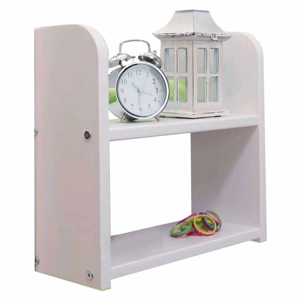 Kinder Wohnen Massivholz Hochbett fürs Kinderzimmer in Weiß - Leviada