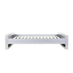 Wohnen Graue Möbel|Kinderbetten*Massivholz Kinderbett Brasdon in Beton Grau