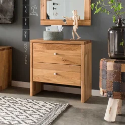 Wohnen Nachttische*Massivholz Kommode Delvestra für Flur