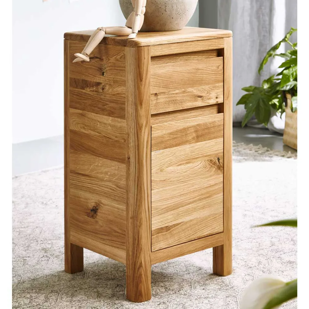 Wohnen Kommoden|Nachttische*Massivholz Kommode Uvinessa 1-türig mit Schublade