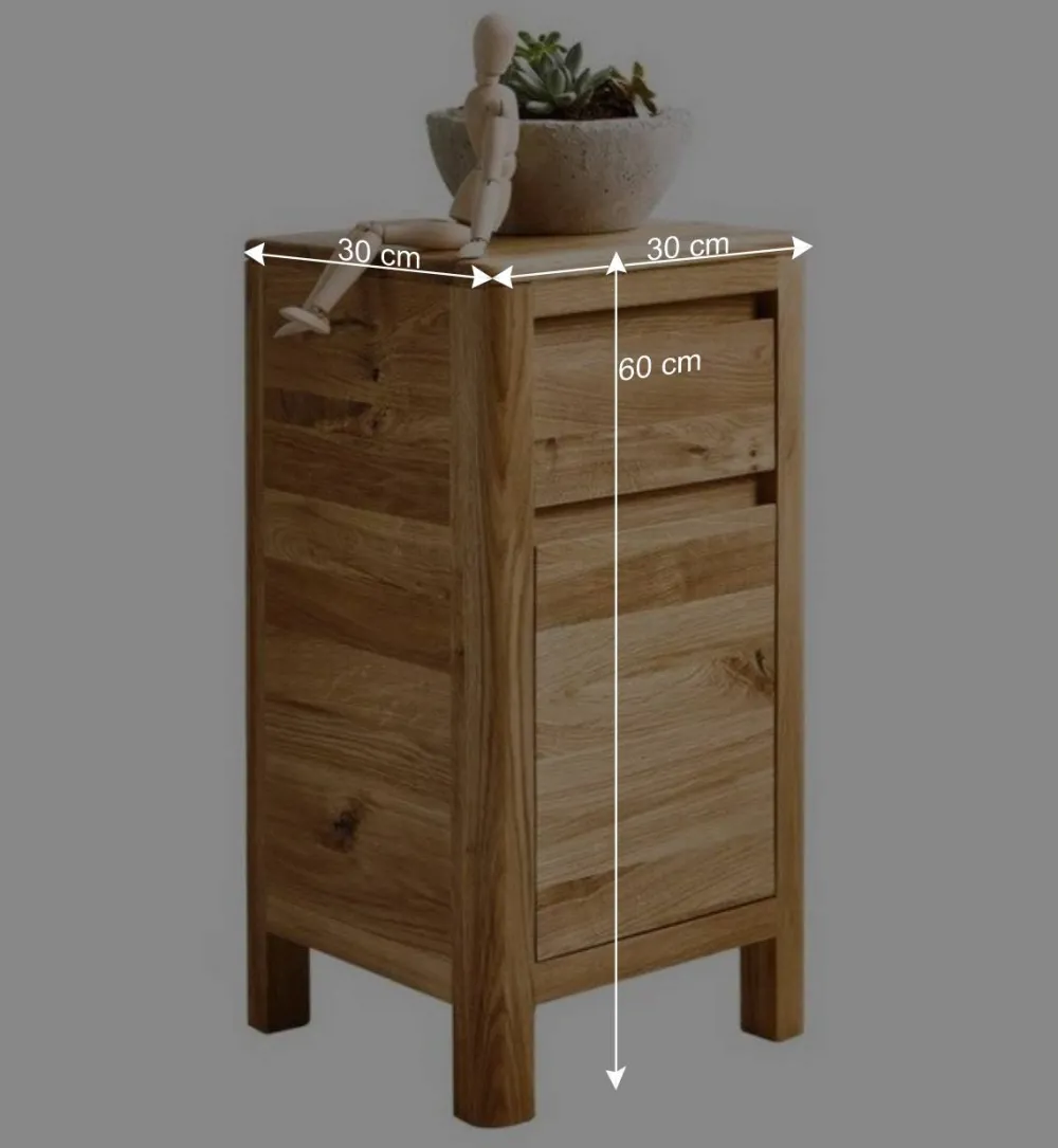 Wohnen Kommoden|Nachttische*Massivholz Kommode Uvinessa 1-türig mit Schublade