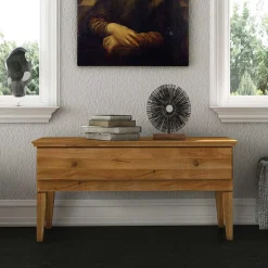 Wohnen Massivholz Lowboard Masdamos aus Wildeiche geölt