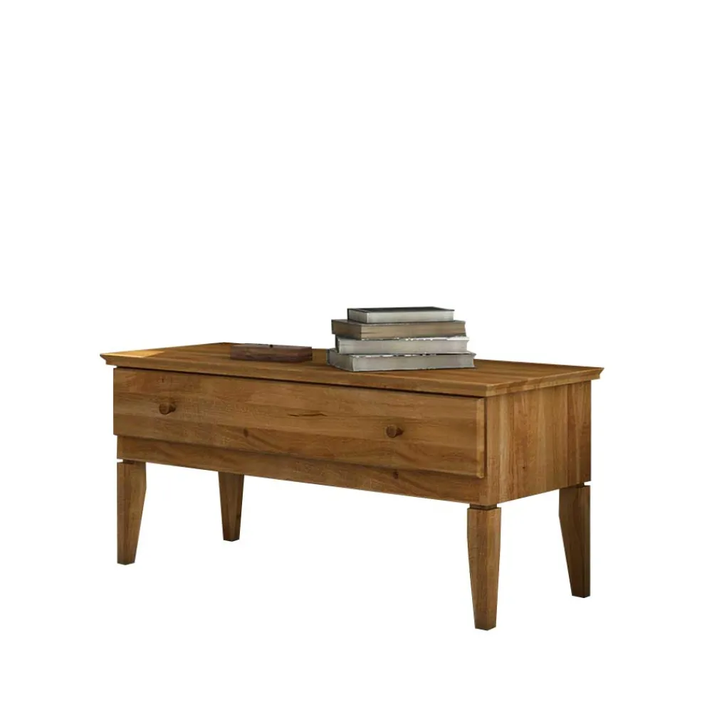 Wohnen Massivholz Lowboard Masdamos aus Wildeiche geölt