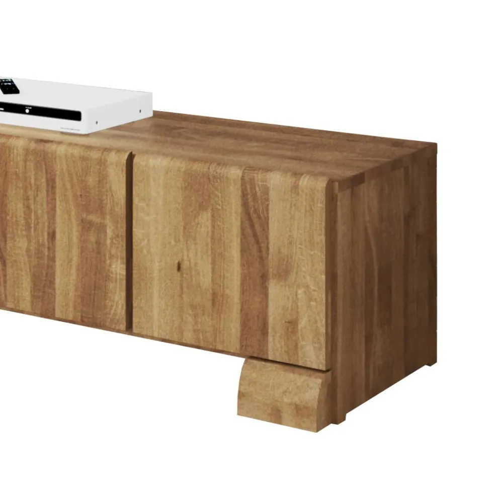 Wohnen Sideboards & Kommoden|Landhausmöbel*Massivholz Lowboard Vaskov aus Wildeiche geölt