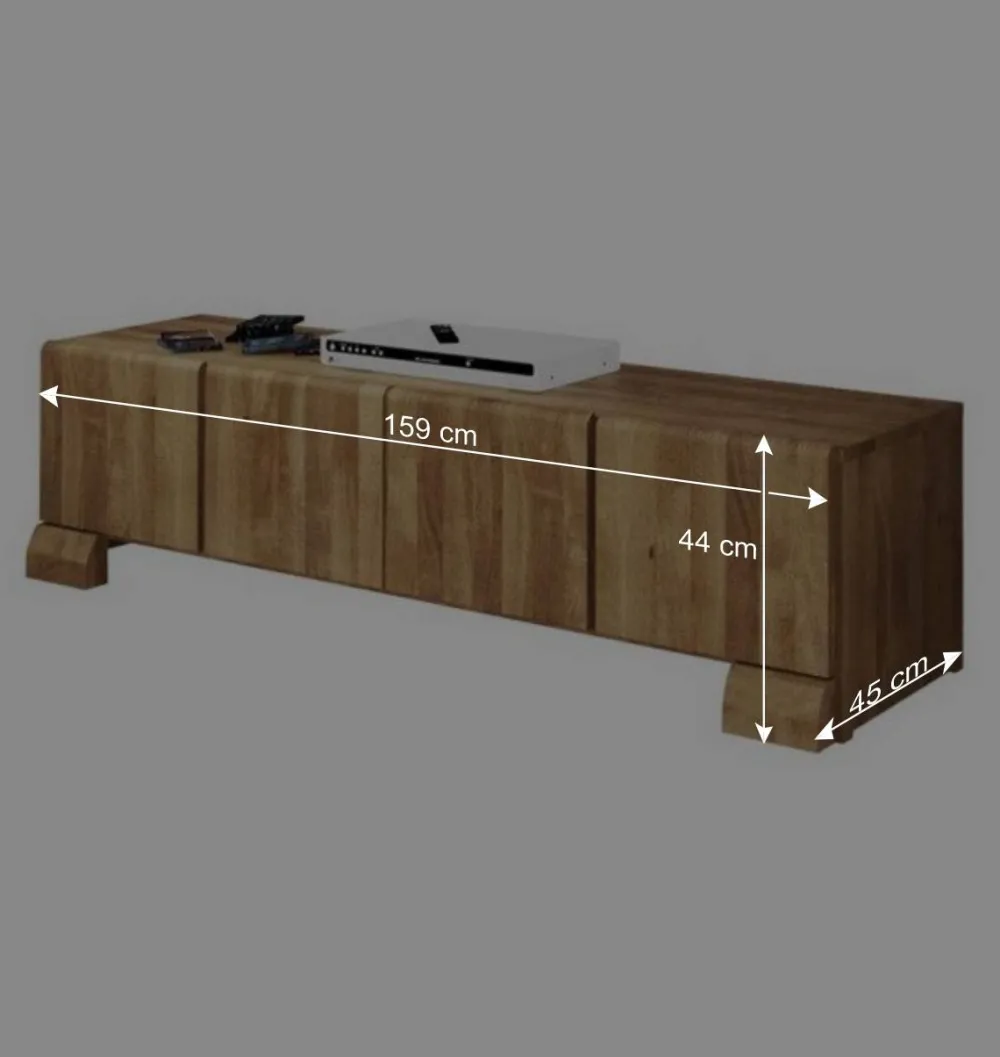 Wohnen Sideboards & Kommoden|Landhausmöbel*Massivholz Lowboard Vaskov aus Wildeiche geölt