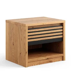 Wohnen Nachttische|Kommoden*Massivholz Nachtkommode aus Eiche zweifarbig - Agusto