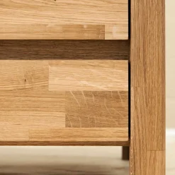 Wohnen Massivholz Nachtkommode Nadalia aus Wildeiche geölt