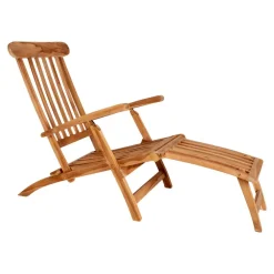 Wohnen Korbmöbel|Rattan-Gartenmöbel*Massivholz Outdoor Deckchair aus Teak - Zavamanco