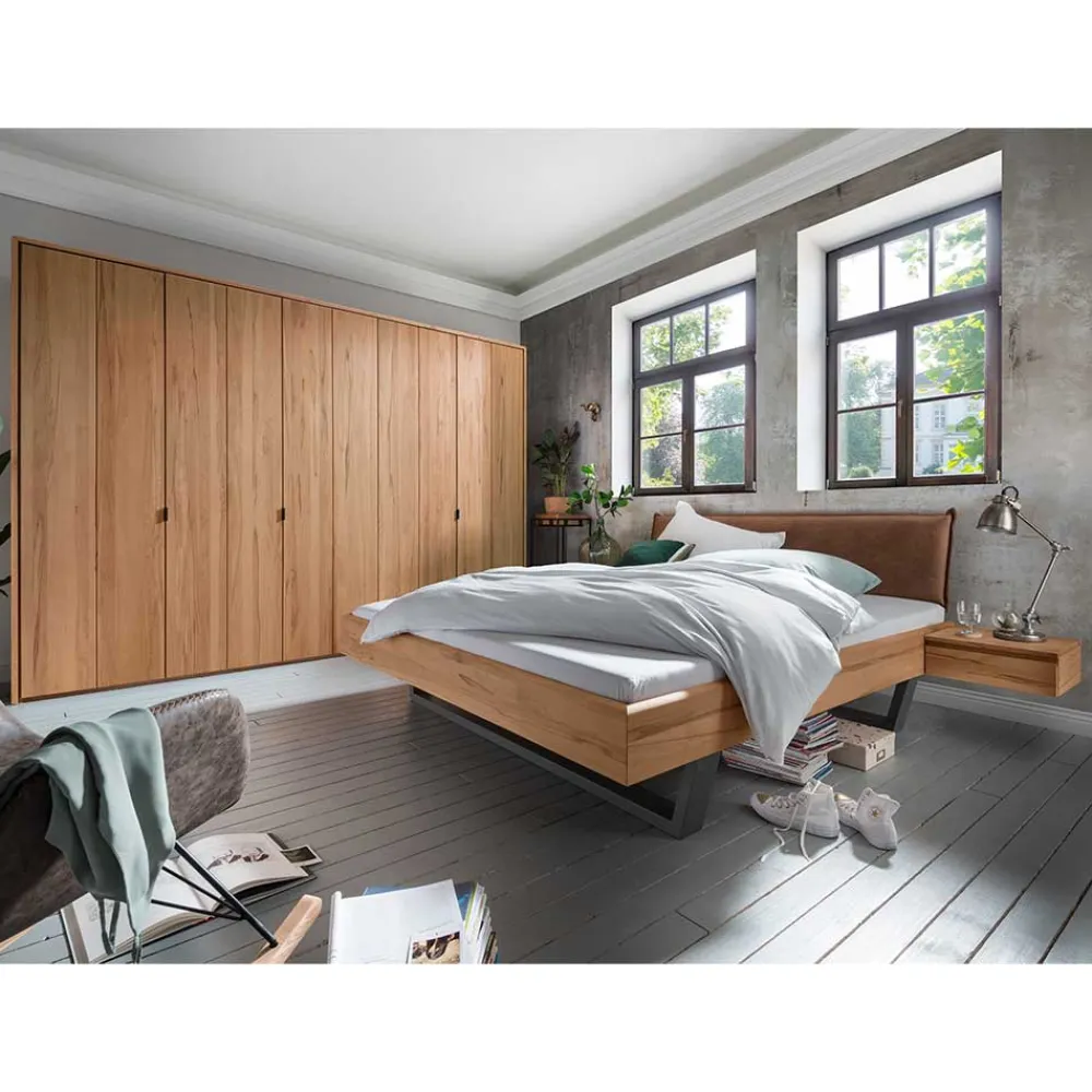 Wohnen Massivholz Schlafzimmer aus Kernbuche - Eudrinia (vierteilig)