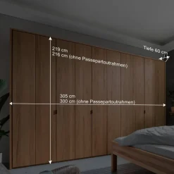 Wohnen Massivholz Schlafzimmer komplett - Izmaldon (vierteilig)