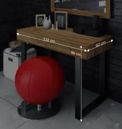 Wohnen Schminktische*Massivholz Schminktisch Manzey aus Wildeiche Massivholz