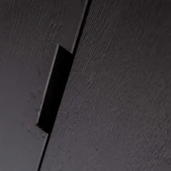 Wohnen Schwarze Möbel|Naturholzmöbel*Massivholz Schrank in Schwarz - Almery