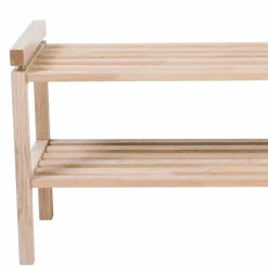 Wohnen Schuhschränke*Massivholz Schuhregal in Eiche White Wash - Vaxos