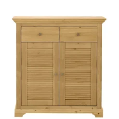 Wohnen Schuhschränke*Massivholz Schuhschrank mit Lamellentüren - Zavieca