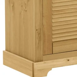 Wohnen Schuhschränke*Massivholz Schuhschrank mit Lamellentüren - Zavieca