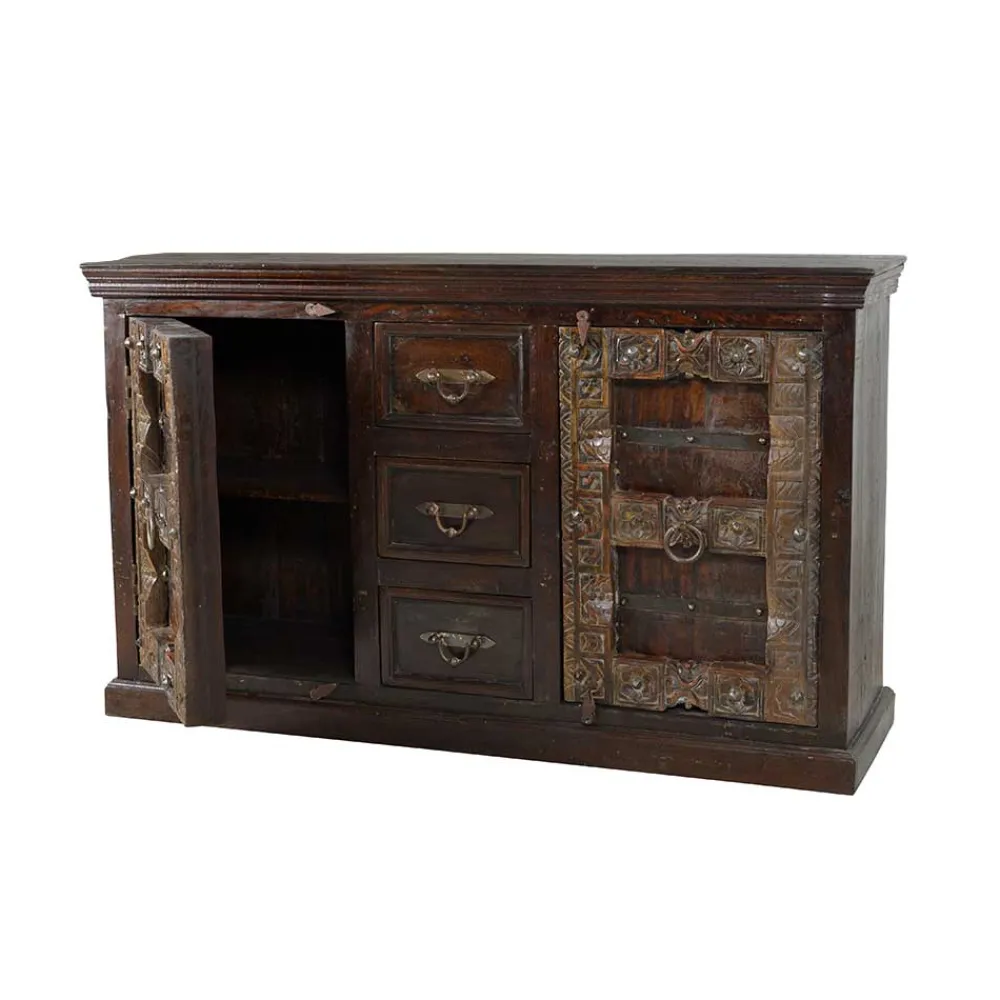 Wohnen Kolonialmöbel*Massivholz Sideboard Solapura aus Teak