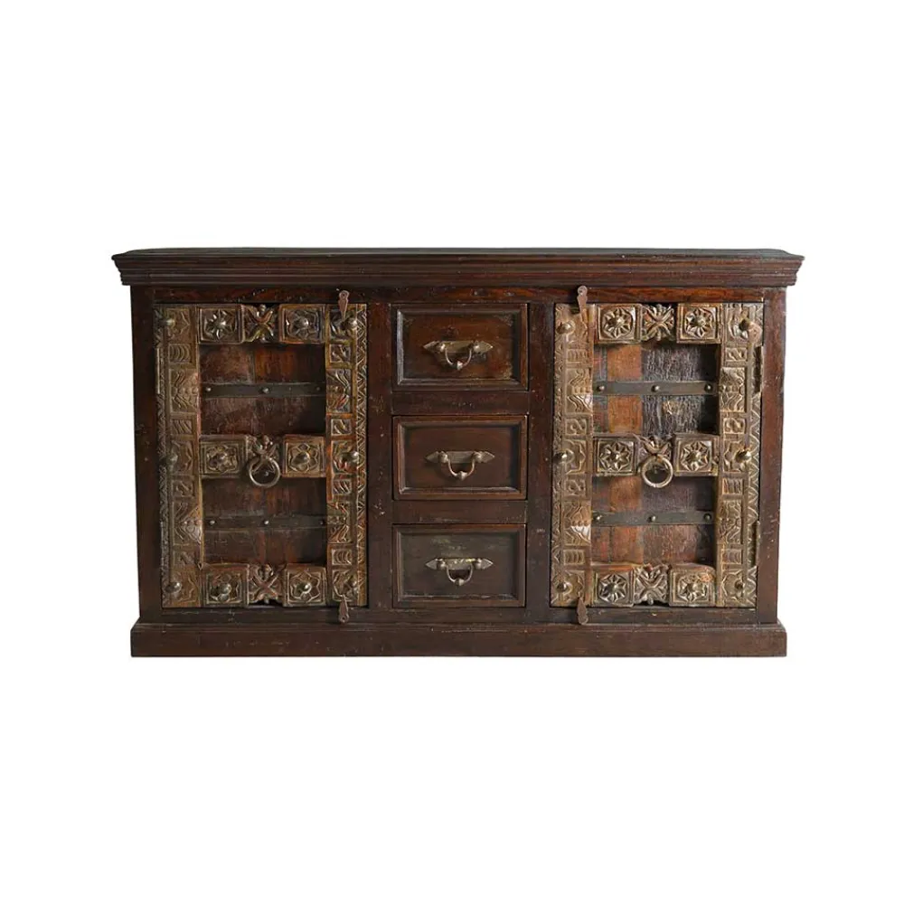 Wohnen Kolonialmöbel*Massivholz Sideboard Solapura aus Teak