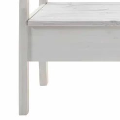 Wohnen Küchenbänke|Esszimmerbänke*Massivholz Sitzbank Onesti aus Kiefer Weiß