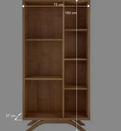 Wohnen Naturholzmöbel|Massivholzmöbel*Massivholz Standregal aus Wildeiche - Fredellia