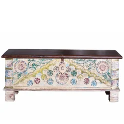 Wohnen Boho Style Möbel|Holztruhen*Massivholz Truhe im Boho Style - Akeno