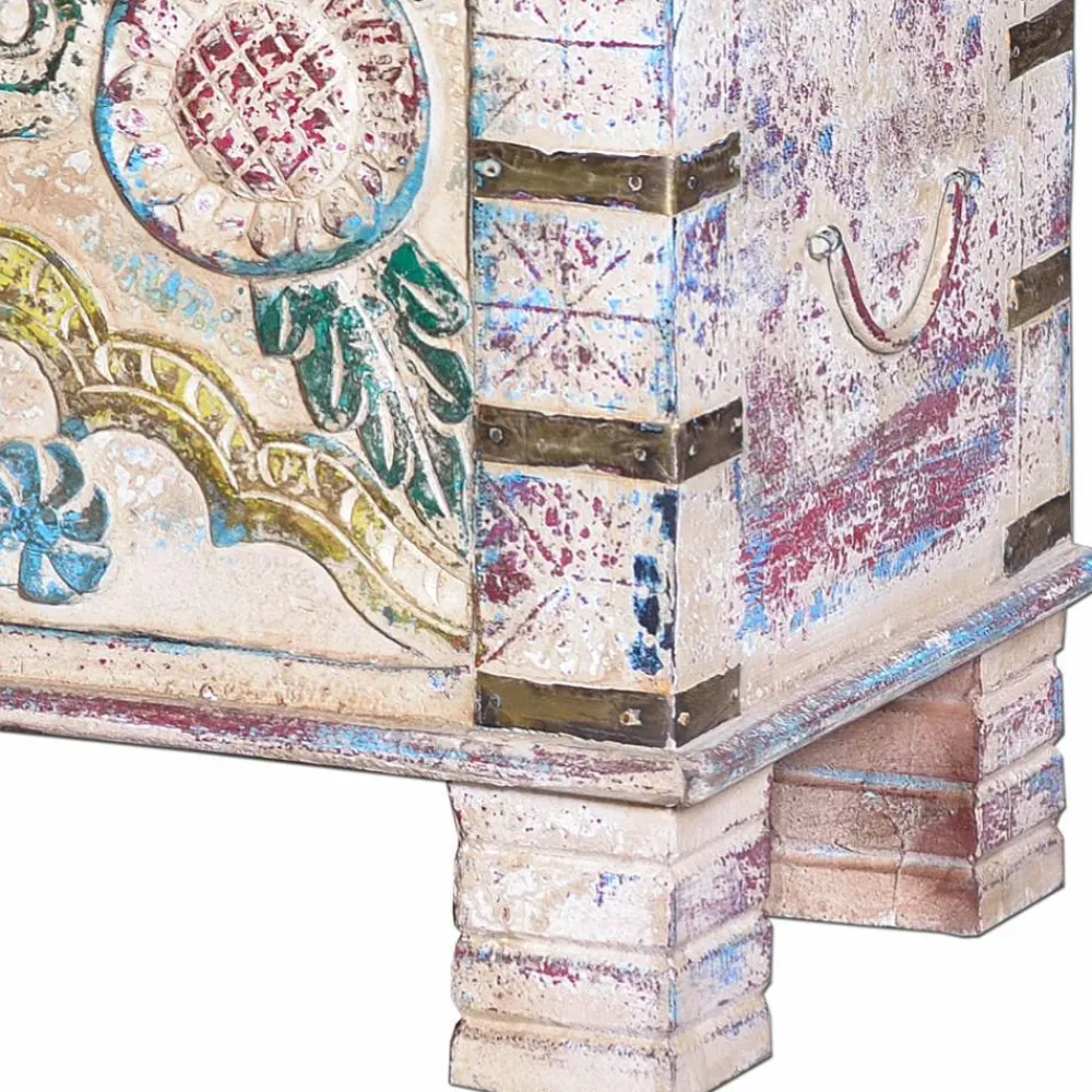 Wohnen Boho Style Möbel|Holztruhen*Massivholz Truhe im Boho Style - Akeno