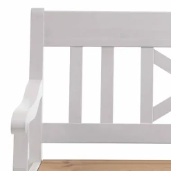 Wohnen Schuhschränke|Küchenbänke*Massivholz Truhenbank Lugon aus Kiefer Weiß Braun