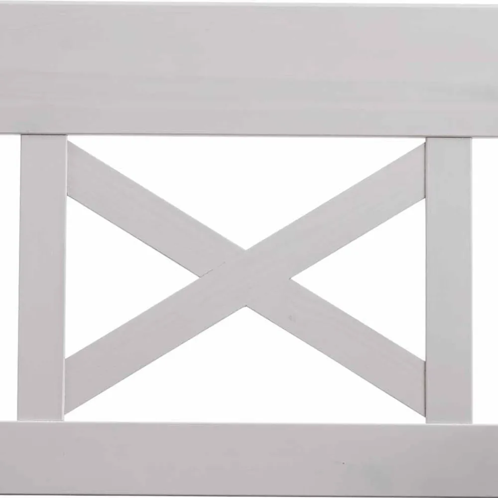 Wohnen Schuhschränke|Küchenbänke*Massivholz Truhenbank Lugon aus Kiefer Weiß Braun