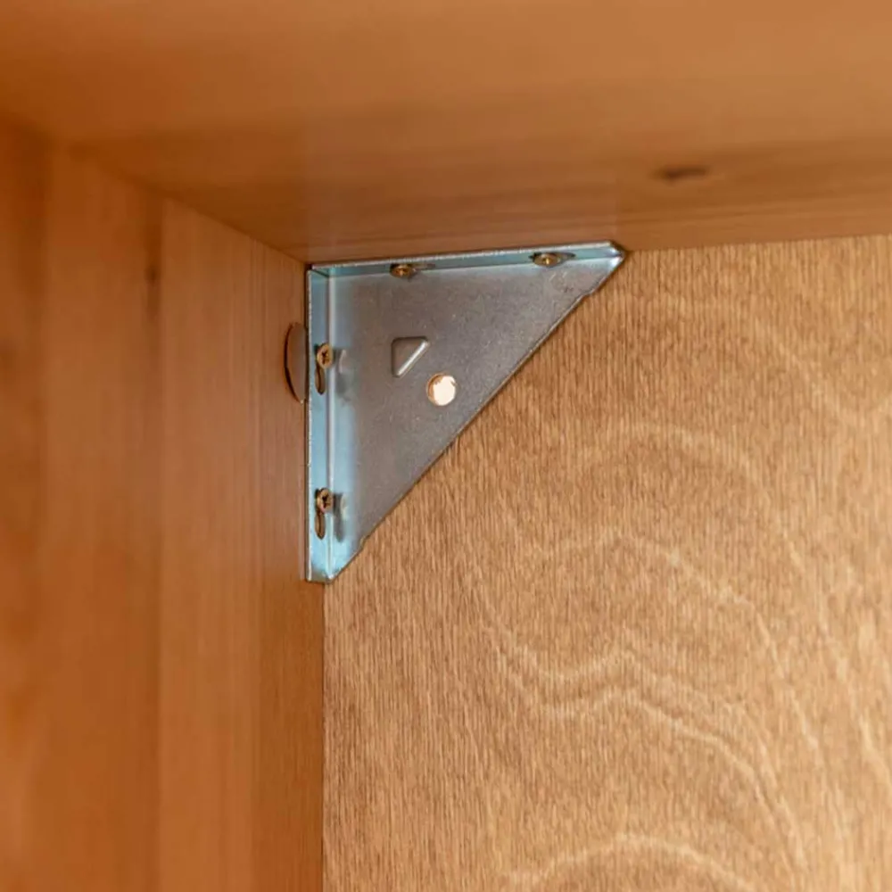 Wohnen Esszimmerschränke|Highboards*Massivholz Vitrine in Eiche mit Schwarz - Eribella