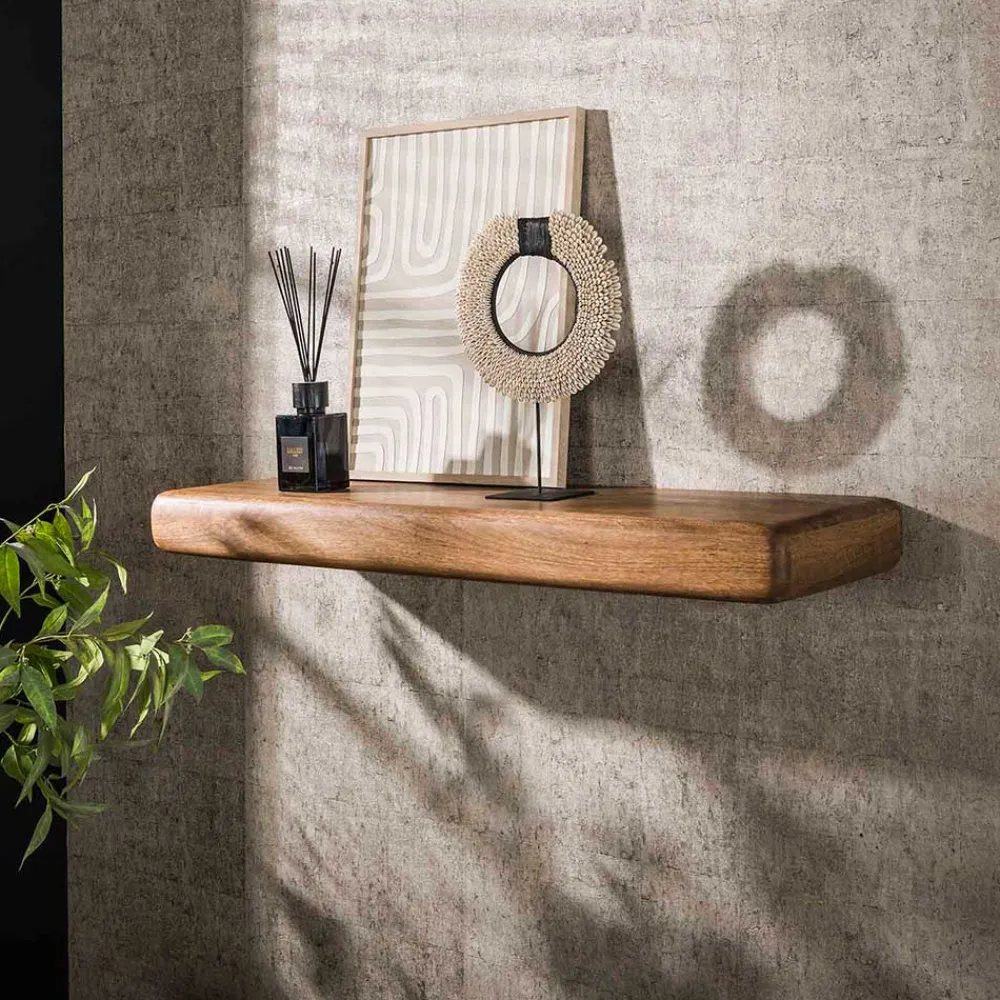 Wohnen Massivholzmöbel|Esszimmerregale*Massivholz Wandboard in Schwebeoptik - Ceoni