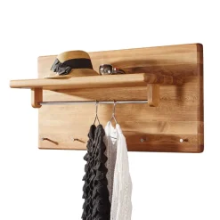 Wohnen Bürogarderoben|Garderoben*Massivholz Wandgarderobe aus Wildeiche massiv geölt - Uvinessa