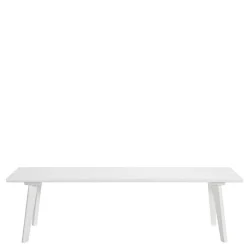 Wohnen Massivholzbank aus Buche in Weiß lackiert - Bistrita