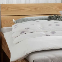 Wohnen Massivholzbett & 2 Nachtkommoden - Esvilda (dreiteilig)