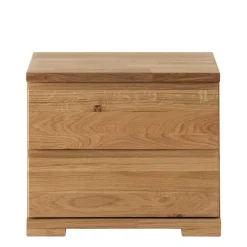 Wohnen Massivholzbett & 2 Nachtkommoden - Esvilda (dreiteilig)