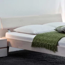 Wohnen Massivholzbett Edward in Weiß