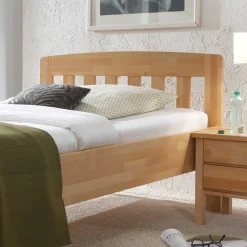 Wohnen Massivholzbett Francisca aus Kernbuche