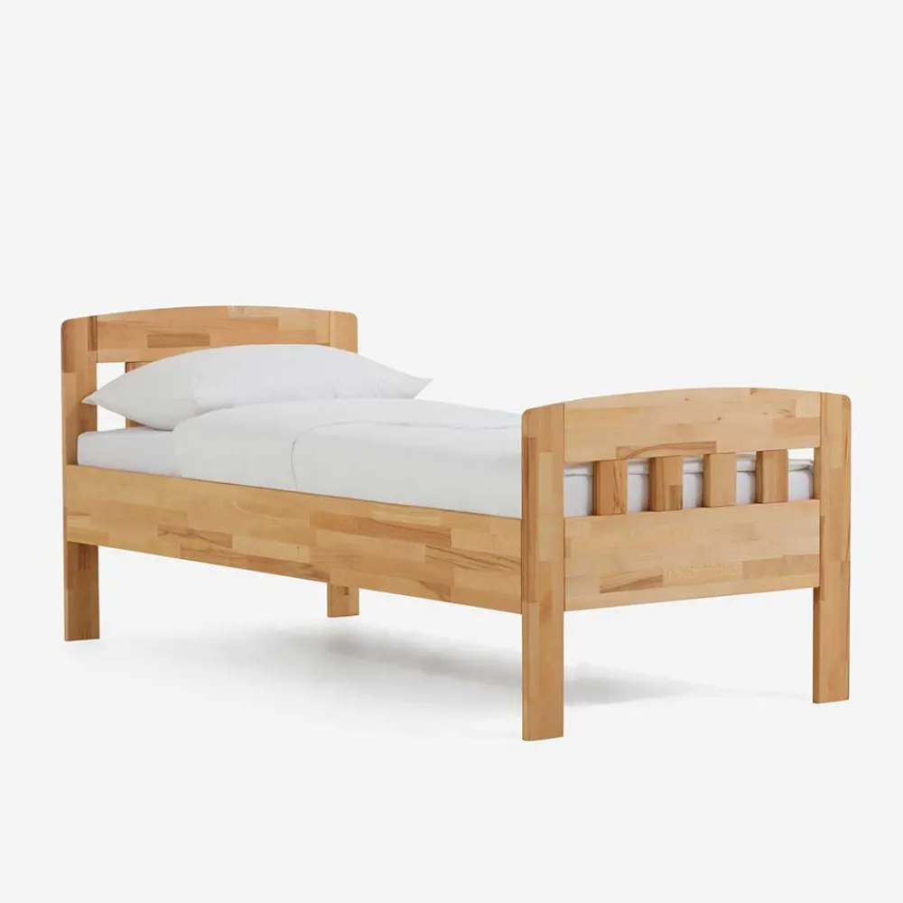 Wohnen Betten|Betten*Massivholzbett Greeno mit Kopf- und Fußteil