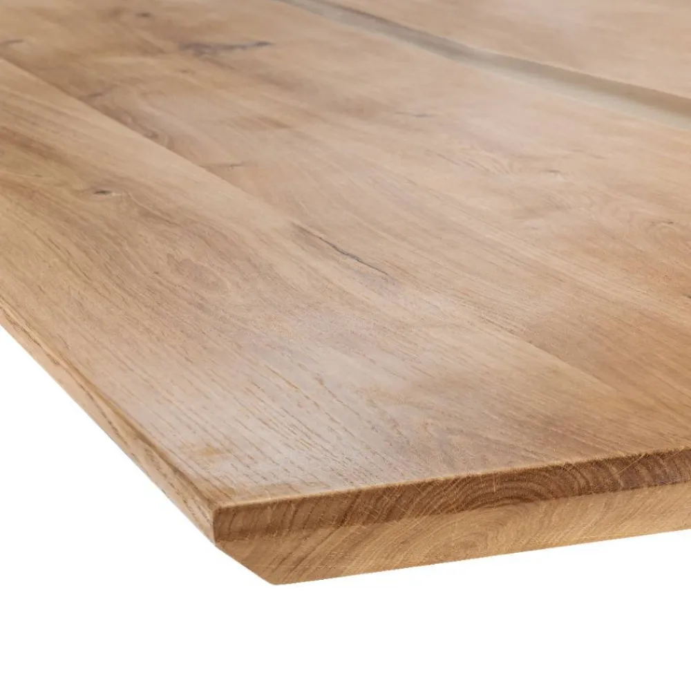 Wohnen Schwarze Möbel|Naturholzmöbel*Massivholz-Essenstisch aus Wildeiche - Jyrasol