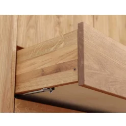 Wohnen Massivholz-Kleiderschrank mit zwei Schubladen - Fabijola